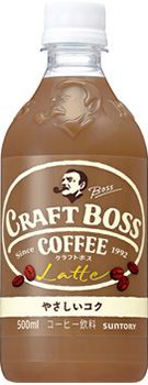 三得利 CRAFT BOSS拿鐵咖啡 PET瓶 500ml×24入