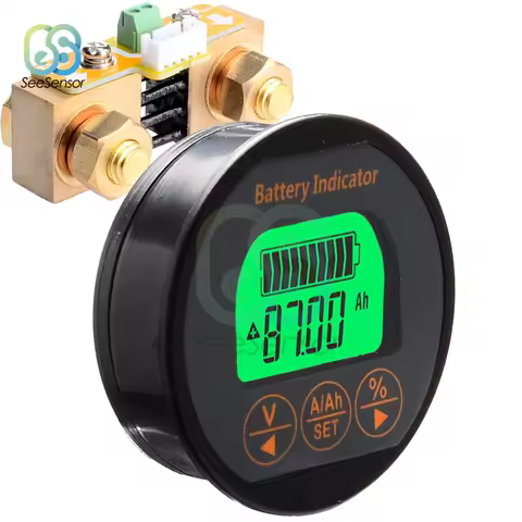 DC 8-80V 50A 100A 350A Battery Tester Voltage Current Meter Battery Capacity Monitor Indicator Ammet