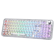 YUNZII X98 Crystal Mechanical Keyboard คีย์บอร์ดไร้สาย Wireless Bluetooth Custom X 98 Keycap