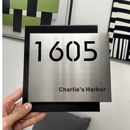 Stainless Steel  Customised Unit Sign door sign/unit number/number plate/house number