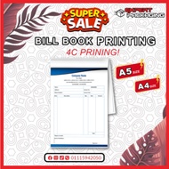 Buku Invois /Invoice Book /Bill Book/ Cash /Receipt/Voucher 4 x 8 in