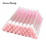 50pcs Reusable Eyelash Brush Tube Disposable Eyelash Wands Eyebrow Brush Replaceable Dust-proof Spar