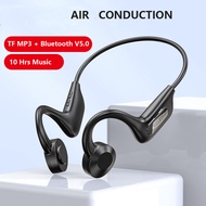 Air Bone Conduction Wireless Headphones Open Ear Bluetooth Earphones Neckband Sport Headset with Card MP3 Player 10 hrs IPX5