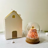 手作雪花粉聖誕樹 燈飾附卡片/DIY聖誕禮盒/材料包