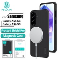 Nillkin Magnetic Case For Samsung Galaxy A56 A55 Phone Case Anti Fingerprint Shockproof Back Cover（O