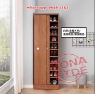 高身趟門鞋櫃 [CB239-51] 180cm Tall Wooden Shoes Cabinet (Sliding Doors) 層板靈活安裝 可拆/高度可調 收納力強 可放長靴 Lady’s Bo