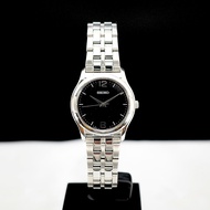 SEIKO ( Quartz )  นาฬิกาผู้ชาย รุ่น SNF553J1 หน้าปัดสีดำ  รับประกัน 1ปี