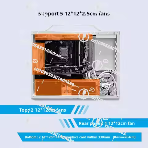 Mini Desktop Computer Case MATX/ITX Small Board Portable M3 Gaming PC Build Full Tower Transparent S