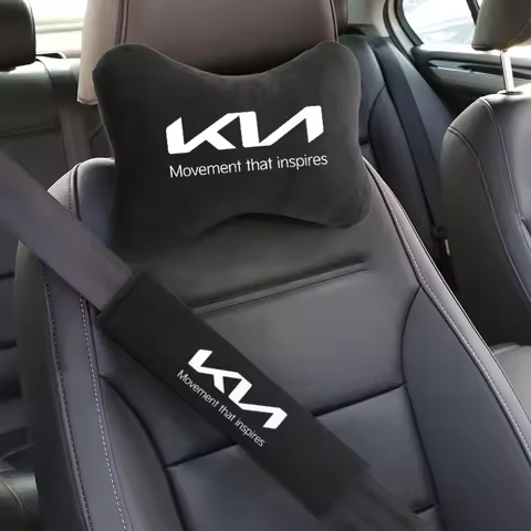 for KIA Car Headrest Cover Auto Seat Cover Sportage Rio Ceed Picanto K5 K9 Sorento auto Accessories 