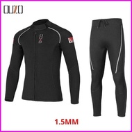 【In stock】OUZO 1.5mm Diving Suit Men Women Style Neoprene Material Two-Piece Warm Front Open ykk Zip