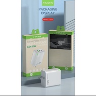 รุ่น C109 Maimi หัวชาร์จ  65W ชาร์จเร็ว หัวชาร์จ แบบ 3พอร์ท อะแดปเตอร์ ปลั๊กชาร์จ สีขาว ของ แท้100%