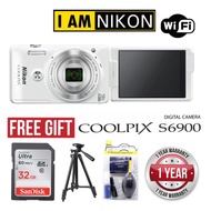 Nikon Coolpix S6900 wifi flip screen + super wide angle 12x zoom digital compact camera