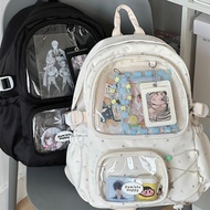 Kawaii Transparent Ita Backpack DIY Display Doll Backpack Ins Style Anime Ita Bag Students School Ba