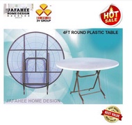 JFH (3V / Tube Home) 4 FEET Round Plastic Table / MEJA MAKAN PLASTIC/ MEJA TULIS