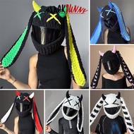 BLACKFUNNY Universal Plush Motorcycle Helmet Cover for Full Rabbit Plush Helmet Covers for Christmas