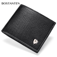 Bostanten PU Leather Fashion Short Wallet For Men