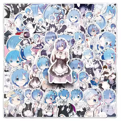 10/30/51PCS Anime Re:Life in a different world from zero Stickers Rem Cartoon Sticker Laptop Phone G