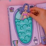 MERMAID PAPER BOOK MAINAN EDUKASI ANAK USIA 3-9 THN