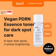 [Klairs] Freshly Juiced Vitamin Essence Toner 30mL / Vegan PDRN / 3-days dark spot care toner
