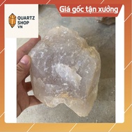 Original rough white quartz stone for home decoration, high energy purification 15cm, weight 2.27kg 