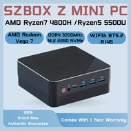 SZBOX AMD Ryzen R5 5500U AMD Radeon Vega 7 Wifi6 BT5.2 Windows Mini PC