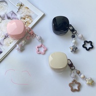 ins star Chain Case For Samsung Galaxy buds FE case with keychain Galaxy buds live  /buds2 2Pro Case
