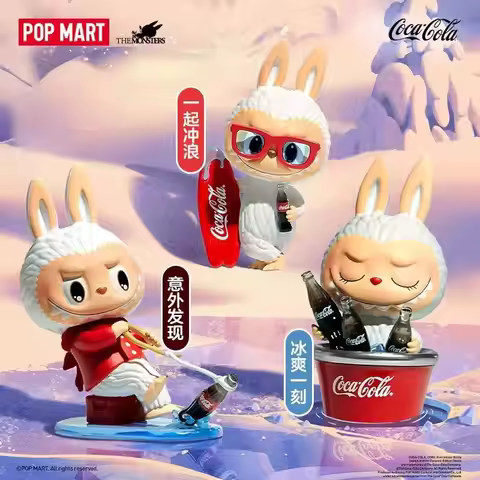 Hot Sale Popmart The Monsters Coca Cola Figurine Blind Box Labubu Ornament Decoration Girl Mystery B