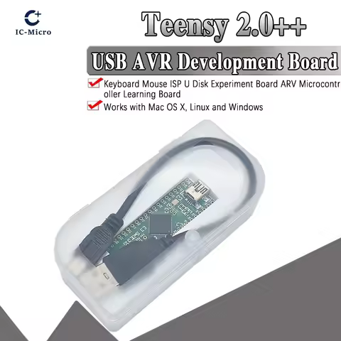 Teensy 2.0++ USB AVR Development Board ISP U Disk Keyboard Mouse Experimental Board AT90USB1286 For 