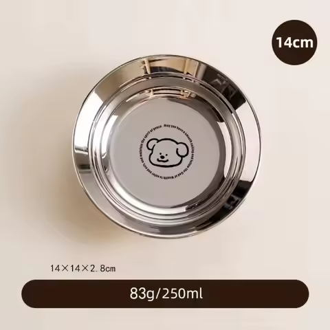 Cute 304 Stainless Steel Mini Plates Reusable 14/16CM Round Plates Shockproof Tableware Children's P