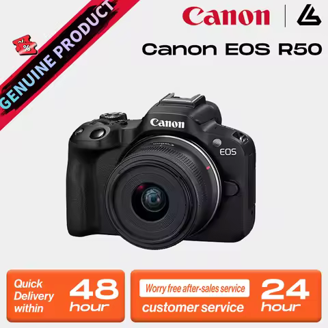Canon EOS R50 Mirrorless Camera RF-S18-45mm F4.5-6.3 is STM Lens Kit, 24.2 Megapixel CMOS (APS-C) Se