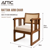 Jo Rattan Arm Chair/Kerusi Rattan/Lounge Chair/ATTIC FURNITURE JO RATTAN ARM CHAIR