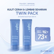 WARDAH Lightening Low pH Nano Niacinamide Low Molecular Hyaluronic Gentle Facial Wash 100 ml Twinpac