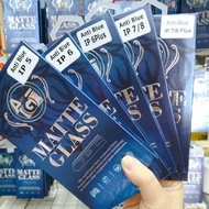 For iPhone 5/6/6P/7/7P/8/8P Matte Blueray Tempered Glass