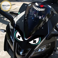 ziyunshan 1PC Evil Smiling Eyes Reflective Helmet Window Bumper Rearview Mirror Motorcycle Moto Bike Sticker Decal Car Styling Stickers sg