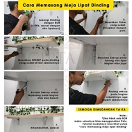 Folding Wall Table Laptop Table Hanging Table Study Shelf 100X40Cm Hpl