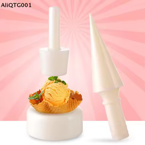 DIY Ice Cream Cone Mold Maker Crispy Cone Shaped Ice Cream Making Tool Home Kitchen Accessory