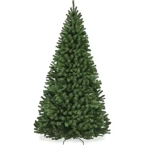 7FT/8FT/9FT Artificial Christmas Tree, Premium Unlit Realistic Spruce Holiday Décor with Dense Branc