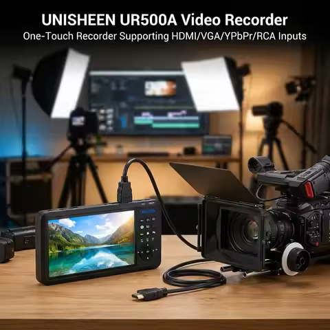 UNISHEEN UR500A UR500 Video Record StandAlone Monitor Endoscop 2 Channel 4K PIP POP RCA HDMI VGA YPb