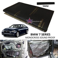 BMW 7 Series (F01/F02/F04) MONOCROSS 80x45cm 2in1 High Quality Car Bonnet Door Sound Proof Proofing 