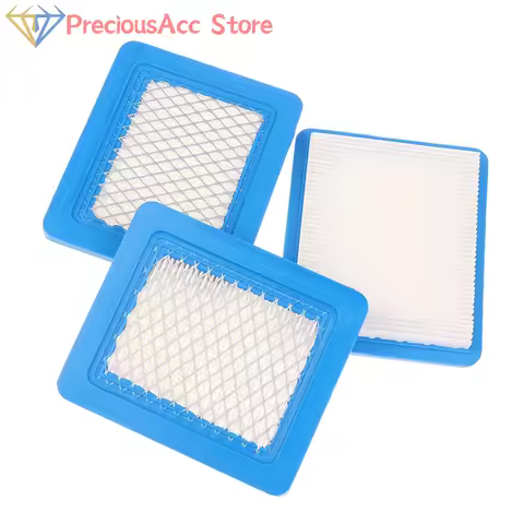 1/3Pcs N7W6 Lawn Mower Parts Square Filter Element Air Filters For Stratton 491588 491588S 399959 Qu