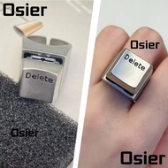 OSIER  Anything Rings, Decompression Metal Opening Rings, Adjustable Vent Keyboard Unique Statement 