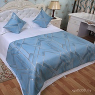 Bed with Light Mat Bed Luxury Bed Cover Luxury Bedding European Style Flag Hotel Household of9d Bed 