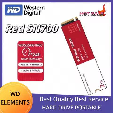 For Western Digital Red SN700 NAS Special M.2 NVMe SSD 500G 1TB 2TB 4TB Reliable Disk For Home Enter