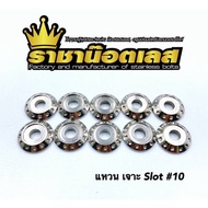 Nut Washer Stainless Steel Screw Slot Number 10