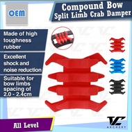 V Club Archery Compound Bow Split Limb Crab Shaped Damper - Shock Absorber - Limbs Silencer - Anti V