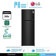 (DELIVERY FOR KL & SGR ONLY) LG GN-C372SXCC 333L INVERTER LINEAR BLACK STEEL 2-DOOR FRIDGE / REFRIGE