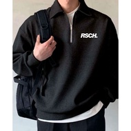 Unisex RUGBY SWEATER RUGBY SWEATER RSCH DISTRO SWEATER COLLAR ZIPPER SWEATER RUGBY SWEATER