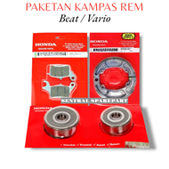 Paket Murah 2 Pcs Bearing 6201+ Kampas Rem Belakang KZL + Dispad Depan KVB Beat Carbu Fi Cbs Esp Pop