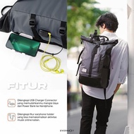 Evernext - Men's Waterproof Backpack, Outdoor Waterproof Laptop Backpack, Albern