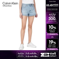 CALVIN KLEIN กางเกงยีนส์ขาสั้นผู้หญิง 90s Fit Printed Denim 3" Short ทรง Relaxed รุ่น 47C705G X0S -